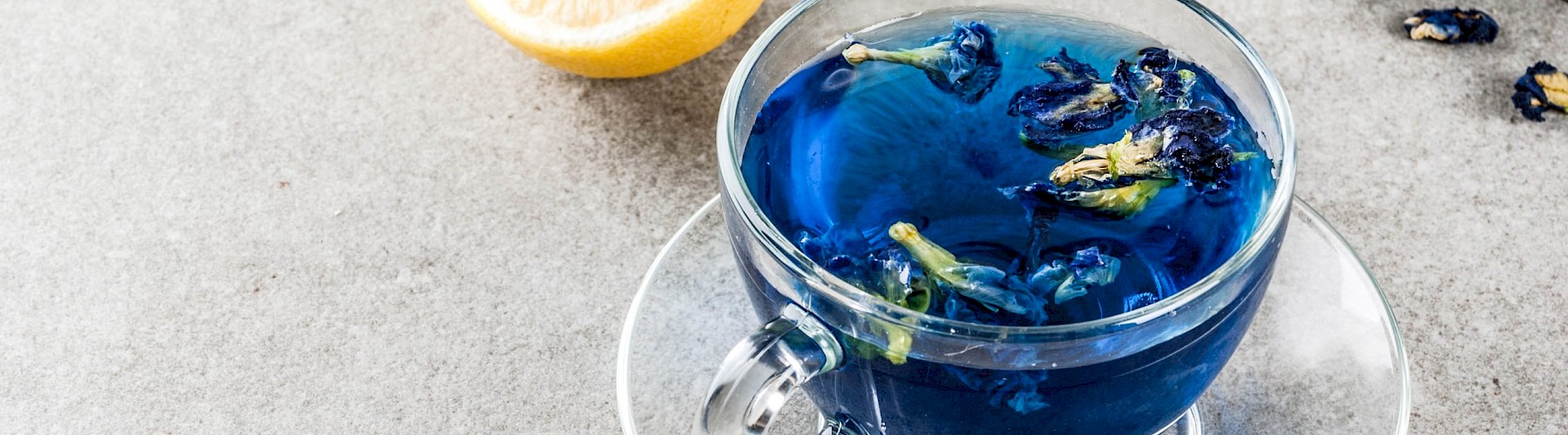 Blue butterfly pea flower tea