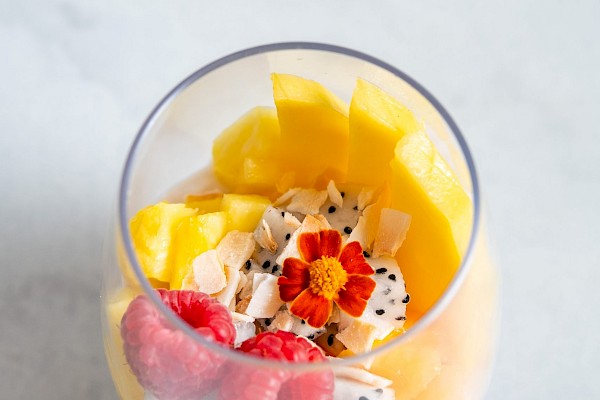 Tropical Fruit &amp; Coconut Parfait