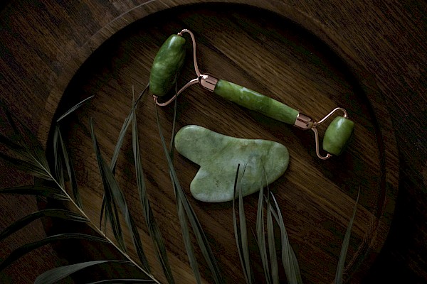 Gua Sha and jade roller found at Glen Ivy Hot Springs